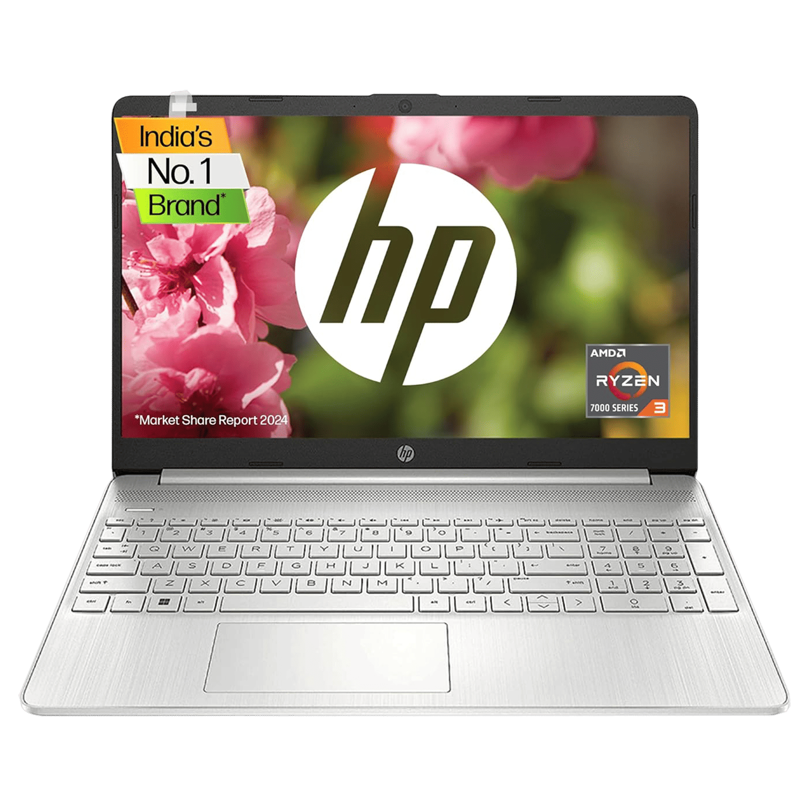 HP 15s-eq2143AU AMD Ryzen 3 5300U Thin & Light Laptop (8GB, 512GB SSD, Windows 11 Home, 15.6 inch Full HD Display, MS Office 2019, Natural Silver, 1.69 KG) HP 15s-eq2143AU AMD Ryzen 3 5300U Thin & Light Laptop (8GB, 512GB SSD, Windows 11 Home, 15.6 inch Full HD Display, MS Office 2019, Natural Silver, 1.69 KG)_1