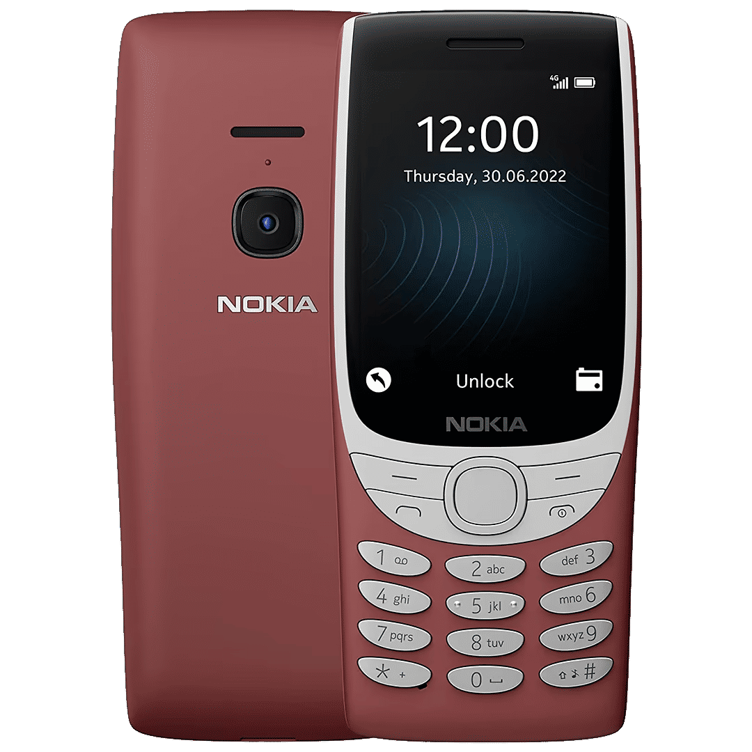 NOKIA 8210 4G (128MB, Dual SIM, Rear Camera, Red) NOKIA 8210 4G (128MB, Dual SIM, Rear Camera, Red)_1