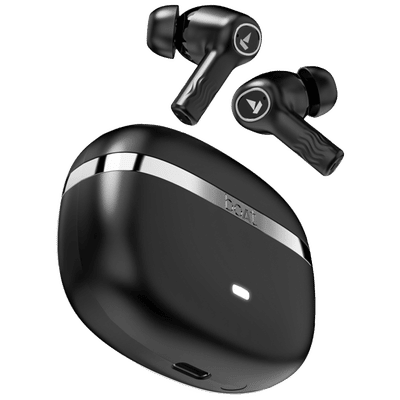 boAt Nirvana Ion TWS Earbuds with Environmental Noise Cancellation (IPX4 Water Resistant, 120 Hours Playback, Charcoal Black)