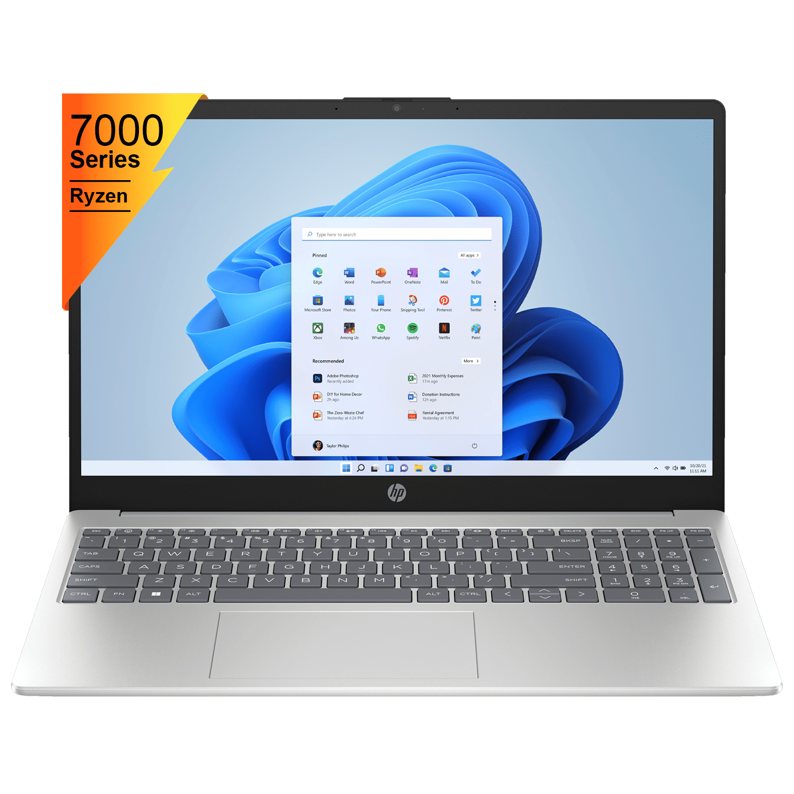HP 15-FC0030AU AMD Ryen 5 Thin and Light Laptop (16GB, 512GB SSD, Windows 11 Home, 15.6 inch FHD IPS Display, MS Office 2021, Natural Silver, 1.75 KG) HP 15-FC0030AU AMD Ryen 5 Thin and Light Laptop (16GB, 512GB SSD, Windows 11 Home, 15.6 inch FHD IPS Display, MS Office 2021, Natural Silver, 1.75 KG)_1