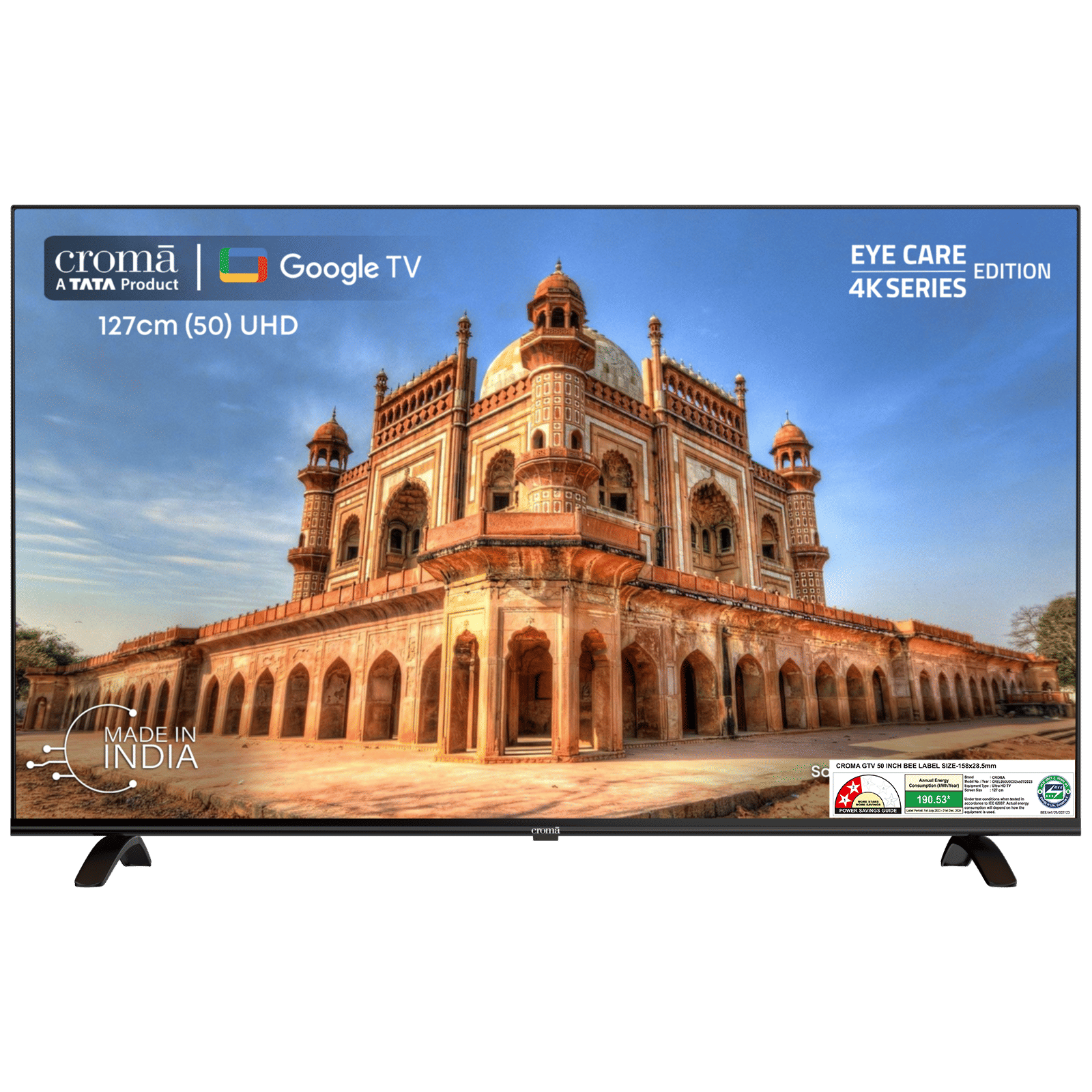 Croma 127 cm (50 inch) 4K Ultra HD LED Google TV with Bezel Less Display Croma 127 cm (50 inch) 4K Ultra HD LED Google TV with Bezel Less Display_1