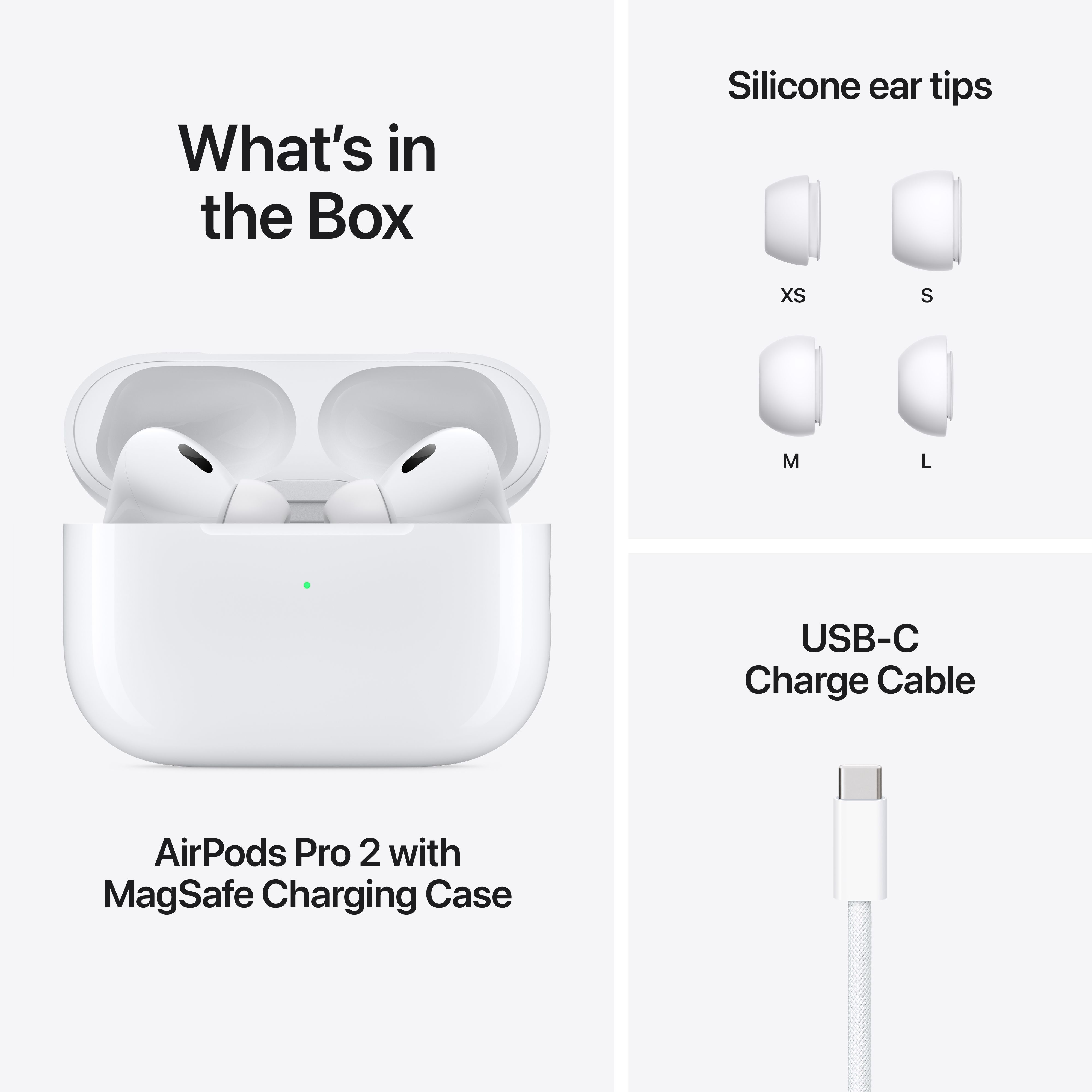 Apple AirPods Pro (2nd Generation-USB C) TWS Earbuds with Active Noise Cancellation (IP54 Water Resistant, MagSafe Case, White) Apple AirPods Pro (2nd Generation-USB C) TWS Earbuds with Active Noise Cancellation (IP54 Water Resistant, MagSafe Case, White)_8