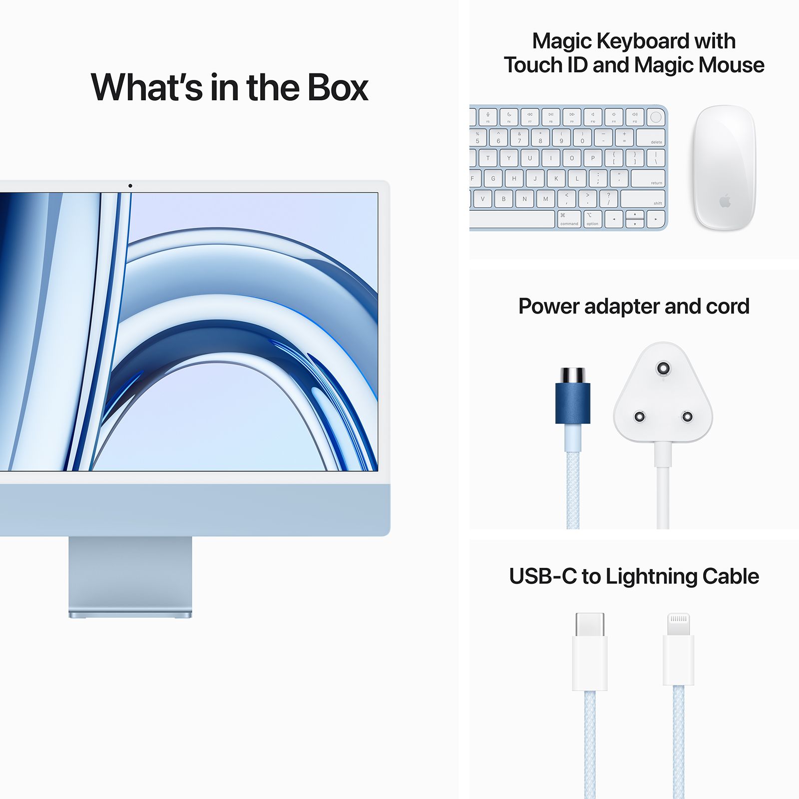 Apple iMac 24 Inch 4.5K Retina Display 2023 (M3 Chip, 8GB, 256GB, macOS, Blue) Apple iMac 24 Inch 4.5K Retina Display 2023 (M3 Chip, 8GB, 256GB, macOS, Blue)_9