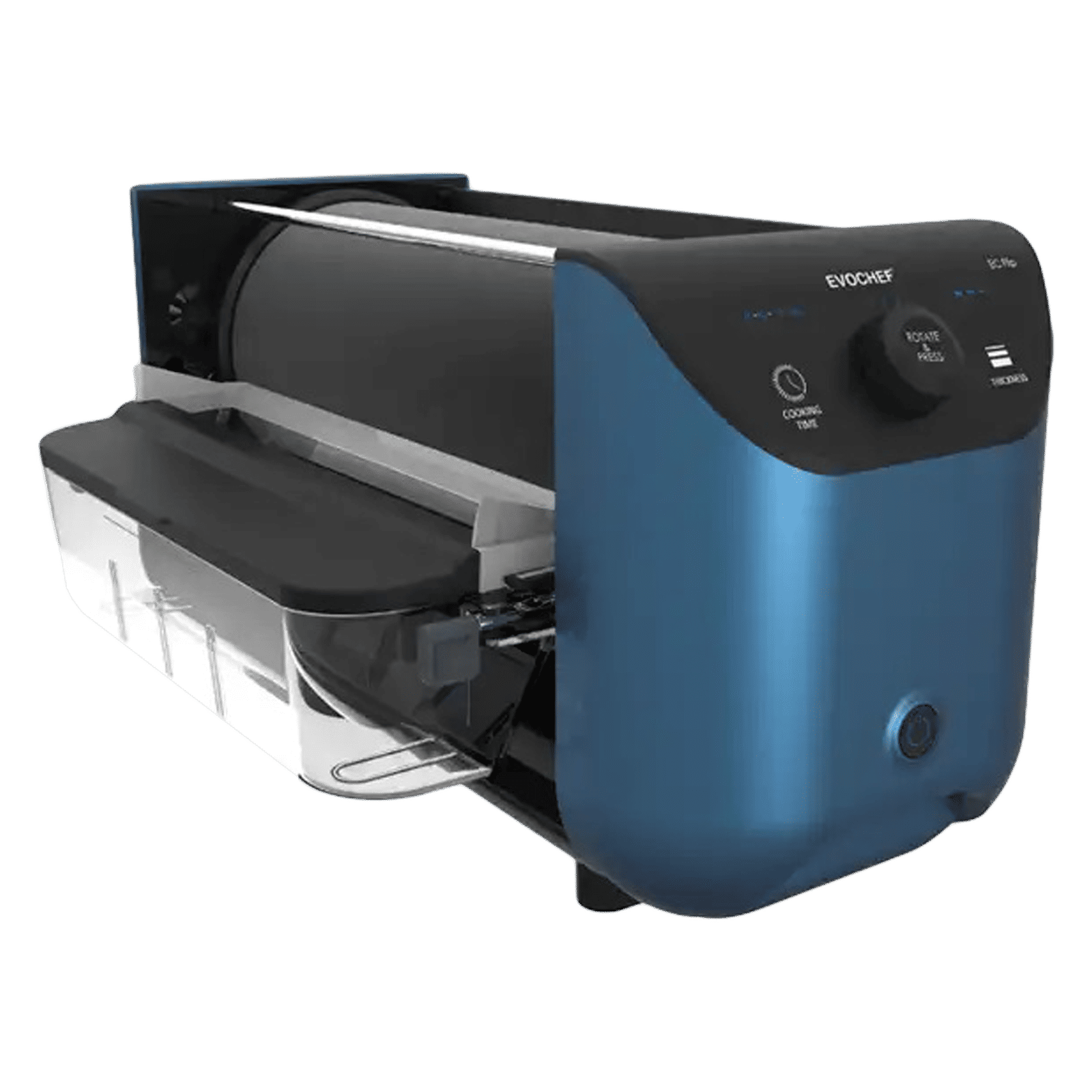 EVOCHEF EC Flip 1600W Dosa Maker (Touch Controls, Metallic Blue)_2