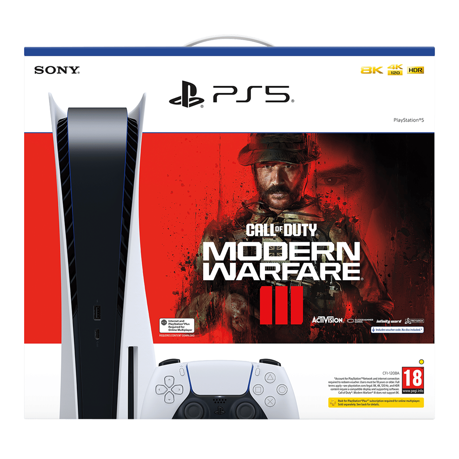 SONY PlayStation 5 825GB SSD Disc Edition Gaming Console With Call of Duty Modern Warfare III Bundle (White)_2