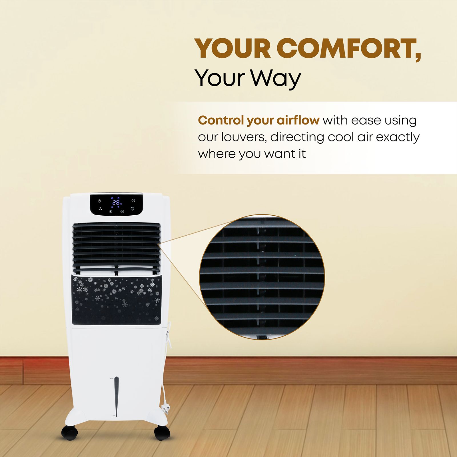 Croma 35 Litres Personal Air Cooler with Remote (Dust & Mosquito Filter, White)_17