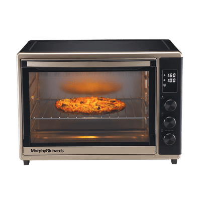 morphy richards 52RCD Digi 52L Oven Toaster Grill with 8 Preset Menus (510061, Champagne Gold and Black)
