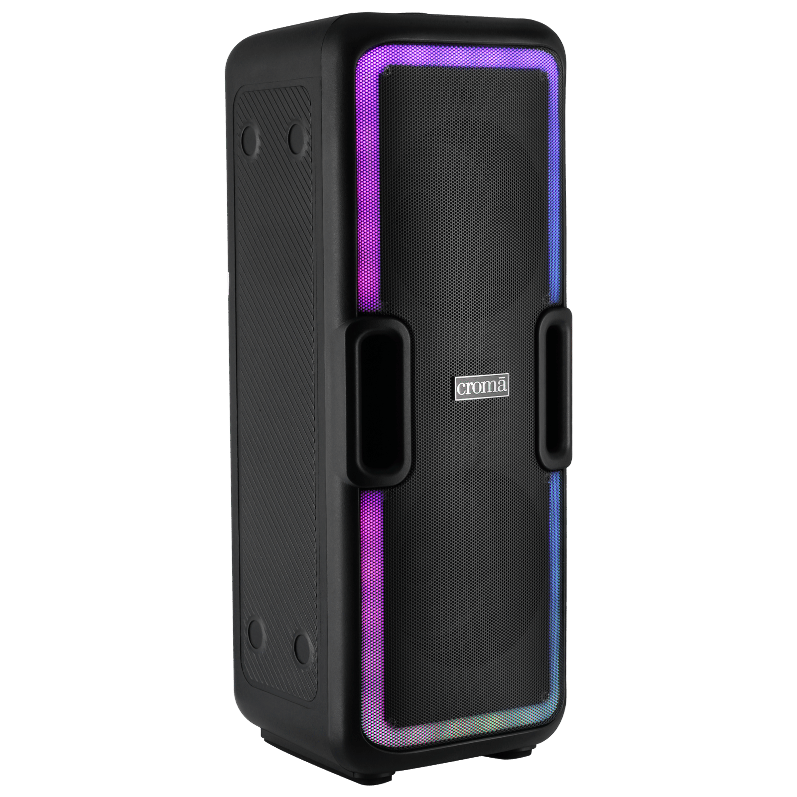 Croma 50W Bluetooth Party Speaker with Mic (Lightweight, Stereo Channel, Black)_4