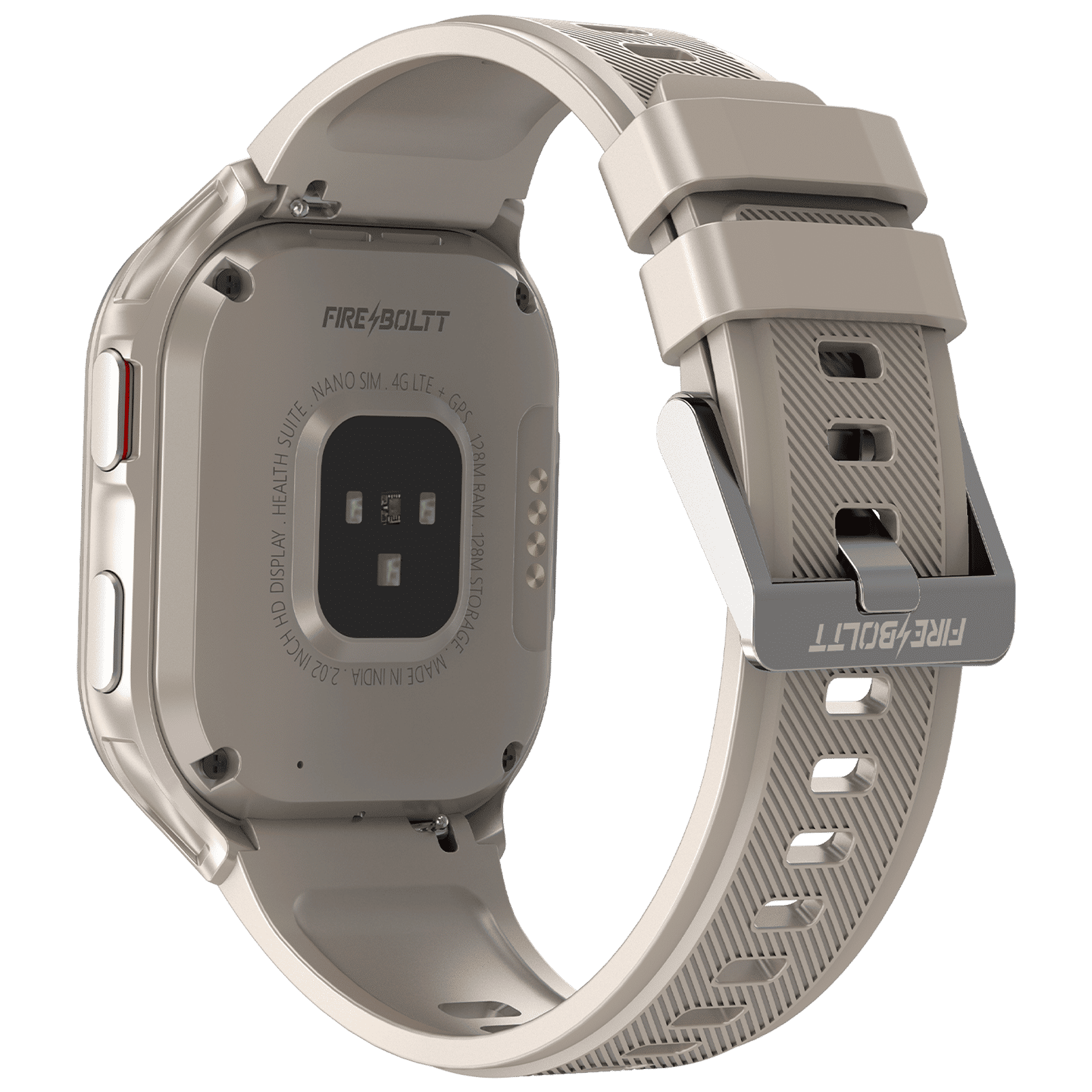 FIRE-BOLTT 4G Pro GPS+4G SIM Android OS WristPhone (51.3mm HD Display, In-built GPS, Grey Strap)_3