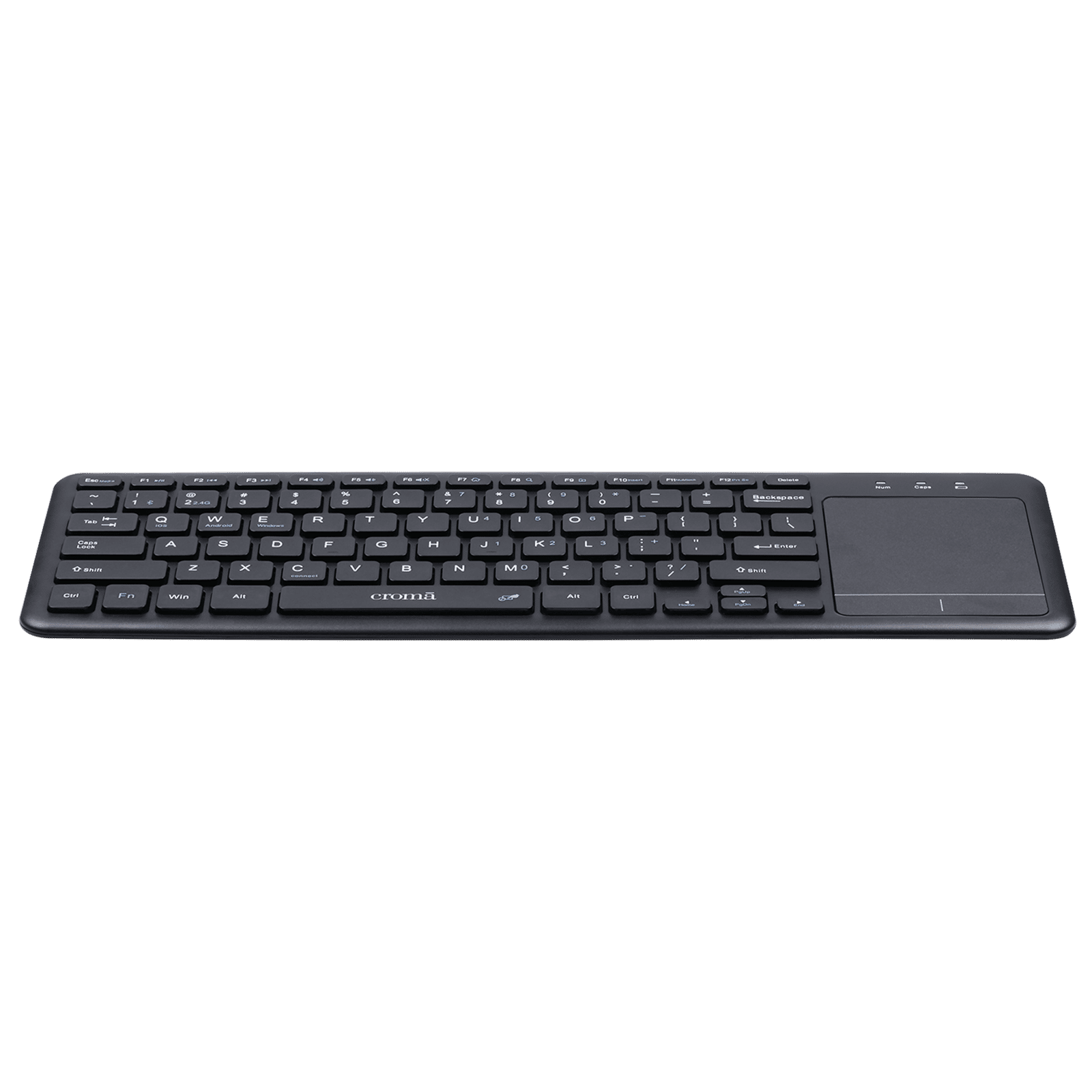 Croma 2.4 GHz Wireless Keyboard with Touchpad (Gesture Control Supported, Black)_4