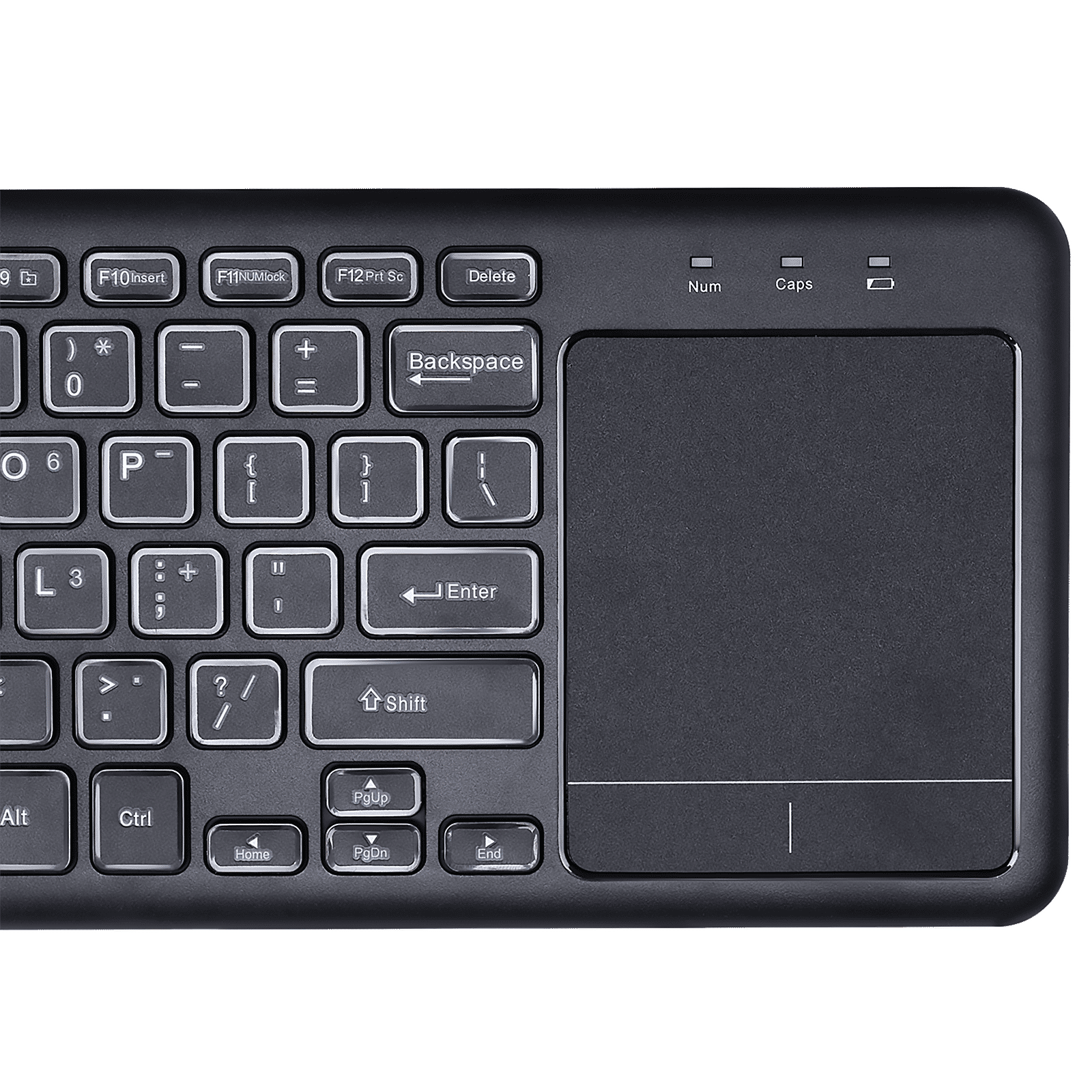 Croma 2.4 GHz Wireless Keyboard with Touchpad (Gesture Control Supported, Black)_5