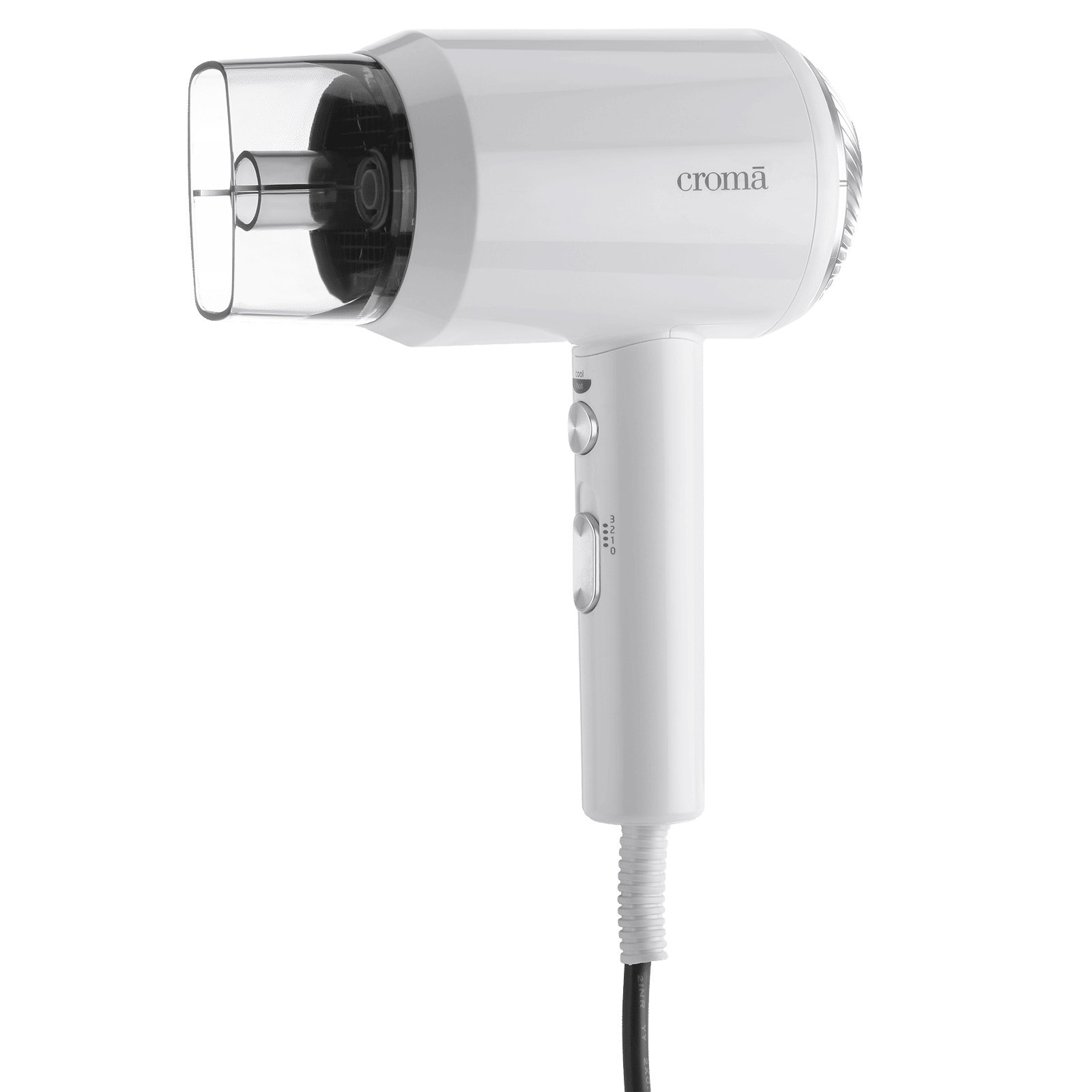 Croma 1800W Hair Dryer with 2 Heat Settings & Cool Shot (Overheat Protection, White) Croma 1800W Hair Dryer with 2 Heat Settings & Cool Shot (Overheat Protection, White)_1