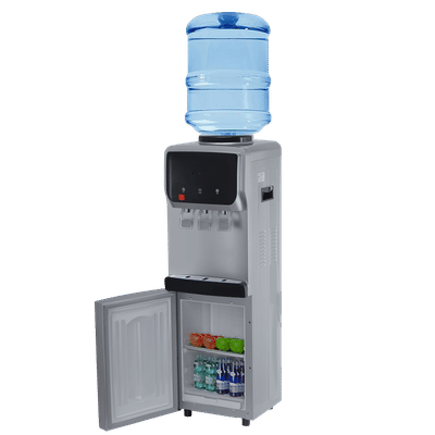 Croma Hot, Cold & Normal Top Load Water Dispenser with Cooling Cabinet (Silver)