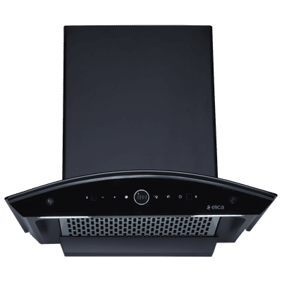 elica PRO PLUS FL BLDC HAC LTW 60 MS NERO 60cm 1600m3/hr Ducted Auto Clean Wall Mounted Chimney with Motion Sensor Control (Black)