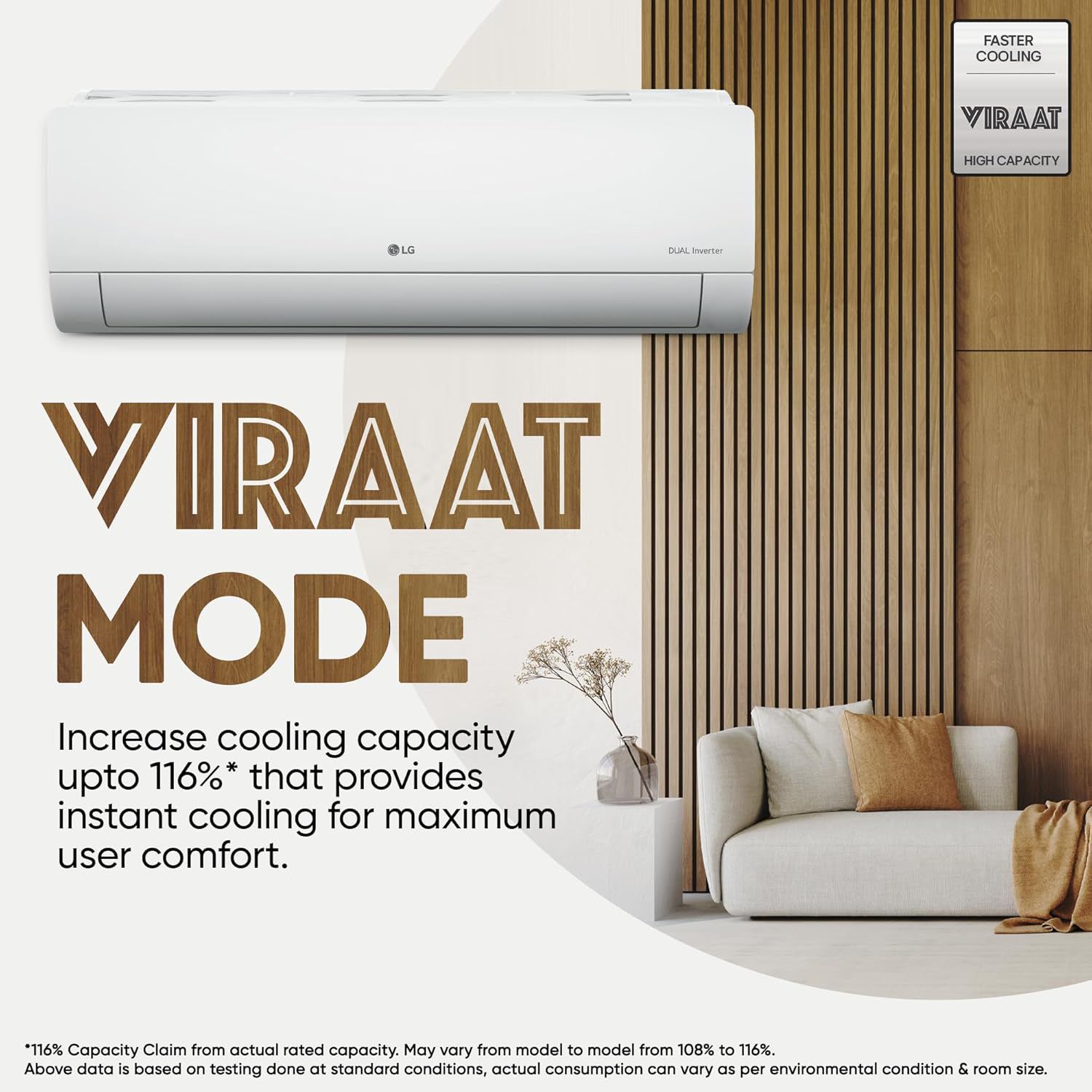 LG 6 in 1 Convertible 1.5 Ton 3 Star Dual Inverter Split AC with 6 Step Fan Speed (2025 Model, Copper Condenser, US-Q18RNXE.AMLG) LG 6 in 1 Convertible 1.5 Ton 3 Star Dual Inverter Split AC with 6 Step Fan Speed (2025 Model, Copper Condenser, US-Q18RNXE.AMLG)_10