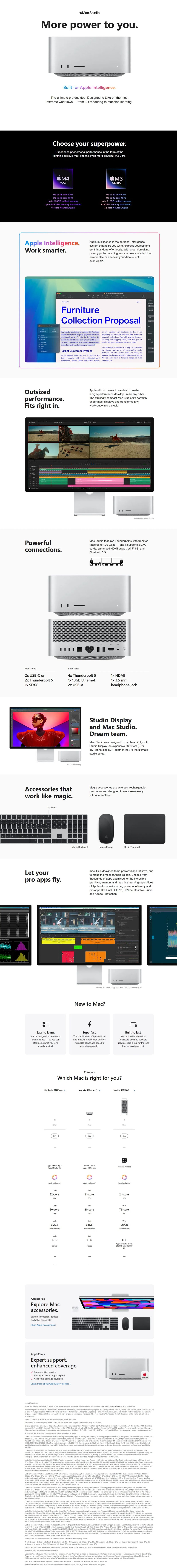 Buy Apple Mac Studio M3 Ultra Chip Mini Tower (96GB, 1TB SSD