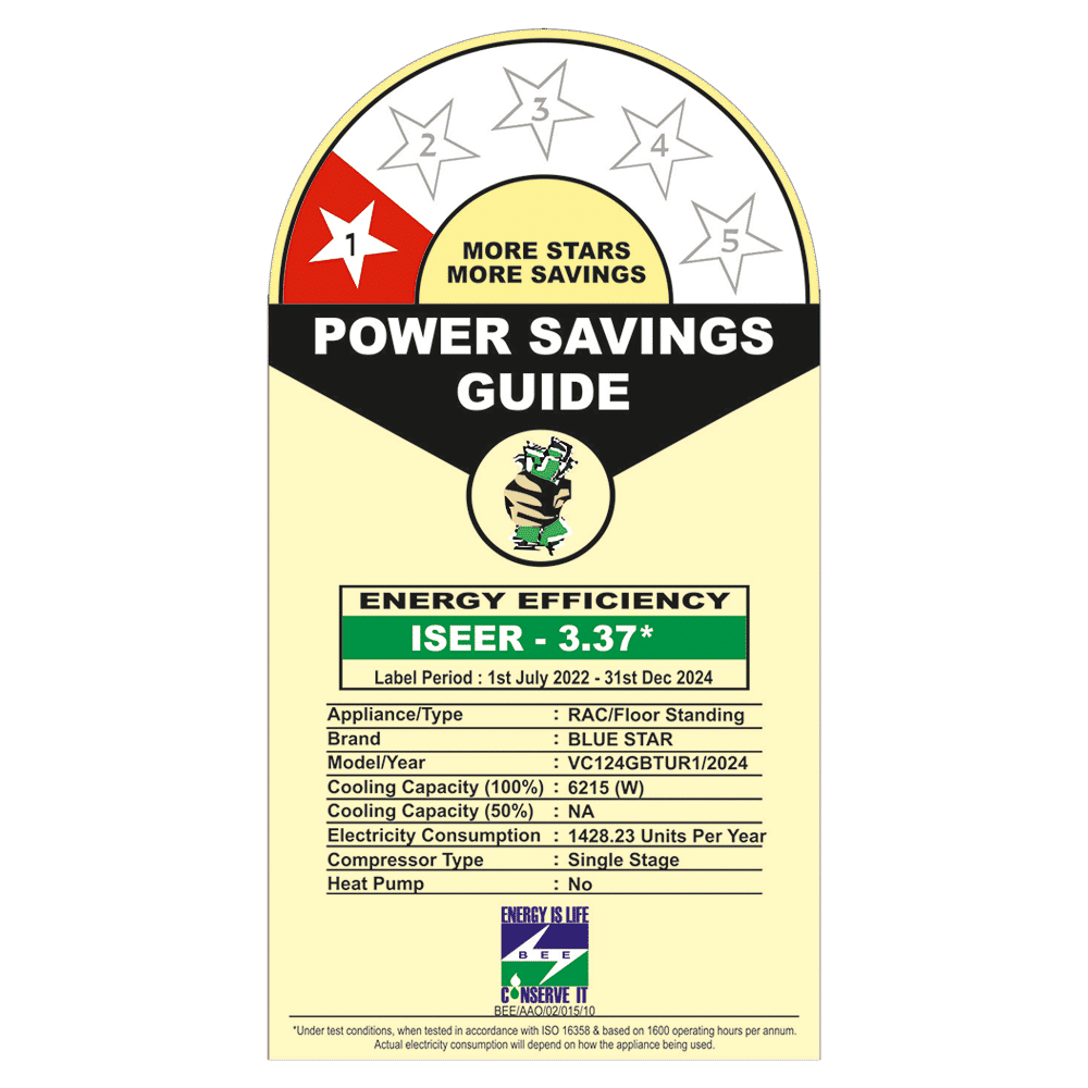 Blue Star G Series 2 Ton 1 Star Tower AC (Self Diagnosis, Copper Condenser, VC124GBTUR1)_4