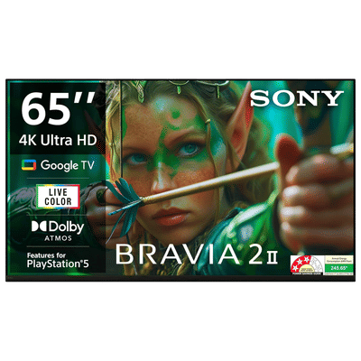 SONY BRAVIA 2 165 cm (65 inch) 4K Ultra HD LED Smart Google TV with Built- in Chromecast (2025 model)
