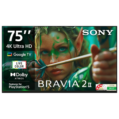 SONY BRAVIA 2 II 190 cm (75 inch) 4K Ultra HD LED Smart Google TV with Built- in Chromecast (2025 model)