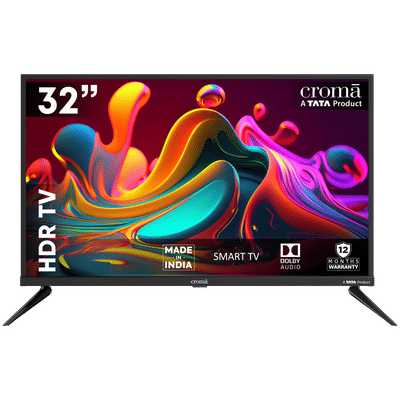 Croma 80 cm (32 inch) 2 Star LED HD Ready Smart Linux TV with A+ Grade LED Panel