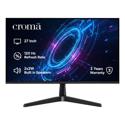 Croma F Series 68.58 cm (27 inch) Full HD IPS
                      Panel Bezel-Less Monitor with 4W Built-in Speaker
