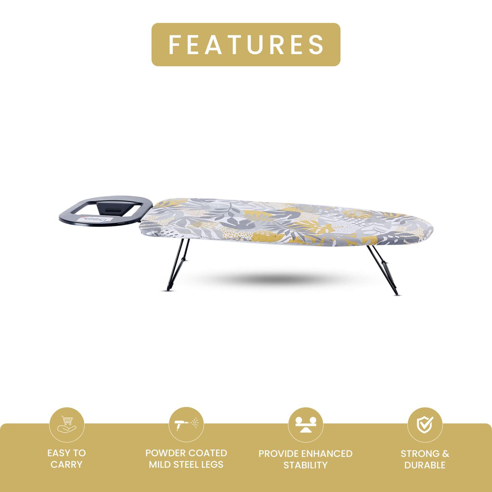 Peng Essentials Ironing Board (Silicone Iron Rest, Floral_IB_L3, Multicolor) Peng Essentials Ironing Board (Silicone Iron Rest, Floral_IB_L3, Multicolor)_5