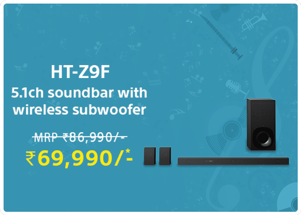 Soundbar with wireless subwoofer