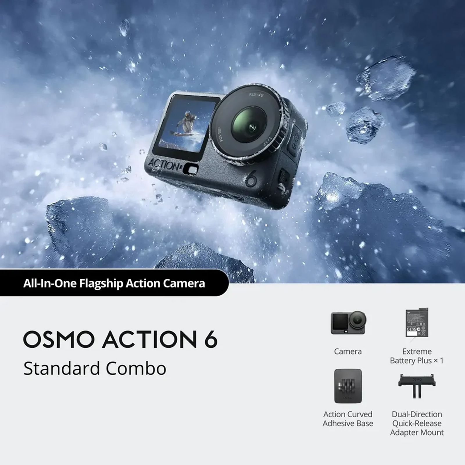 DJI Osmo Action 6 Standard Combo 8k and 38MP 30 FPS Waterproof Sports Action Camera with Variable Aperture (Black)_11