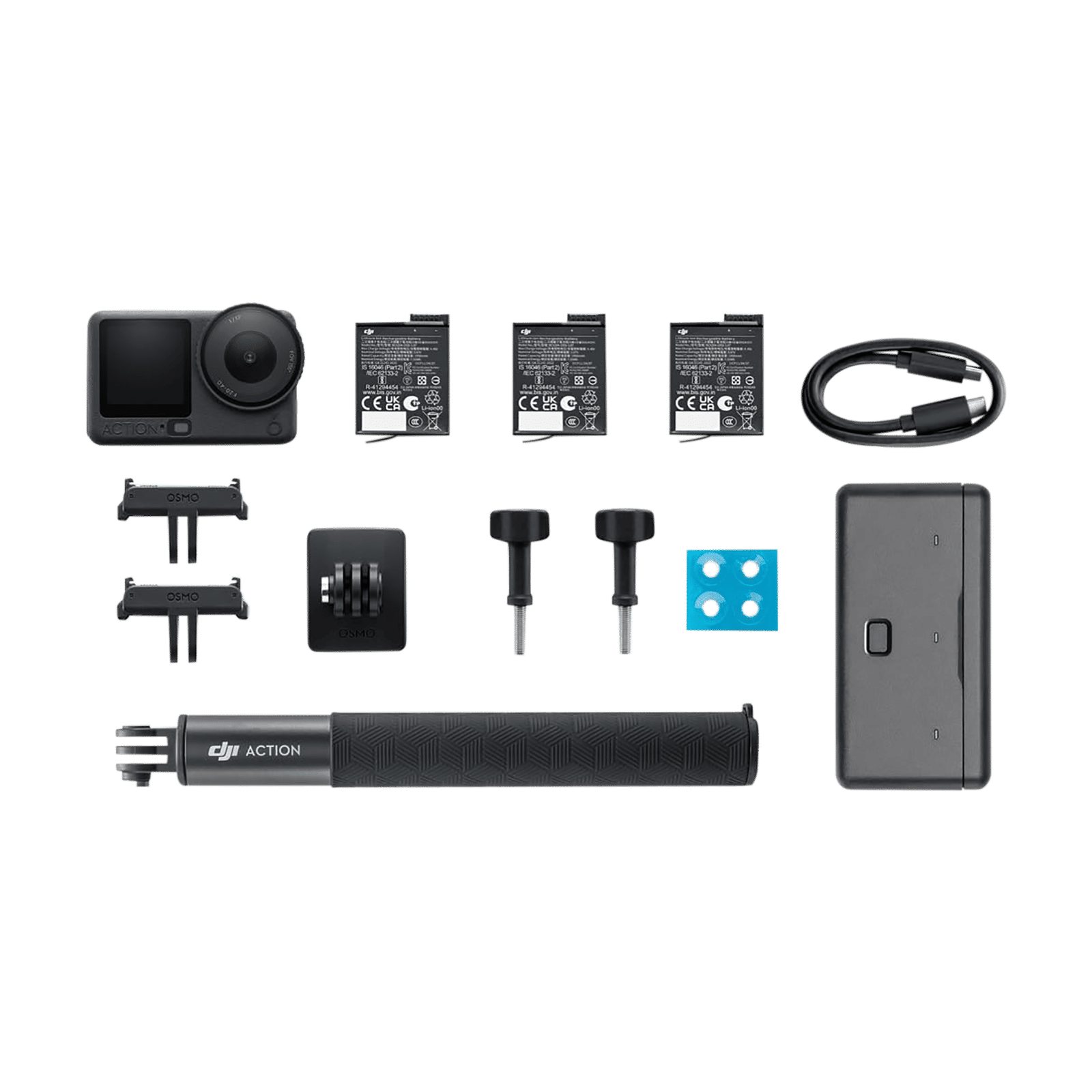 DJI Osmo Action 6 Adventure Combo 8k and 38MP 30 FPS Waterproof Sports Action Camera with Variable Aperture (Black)_9