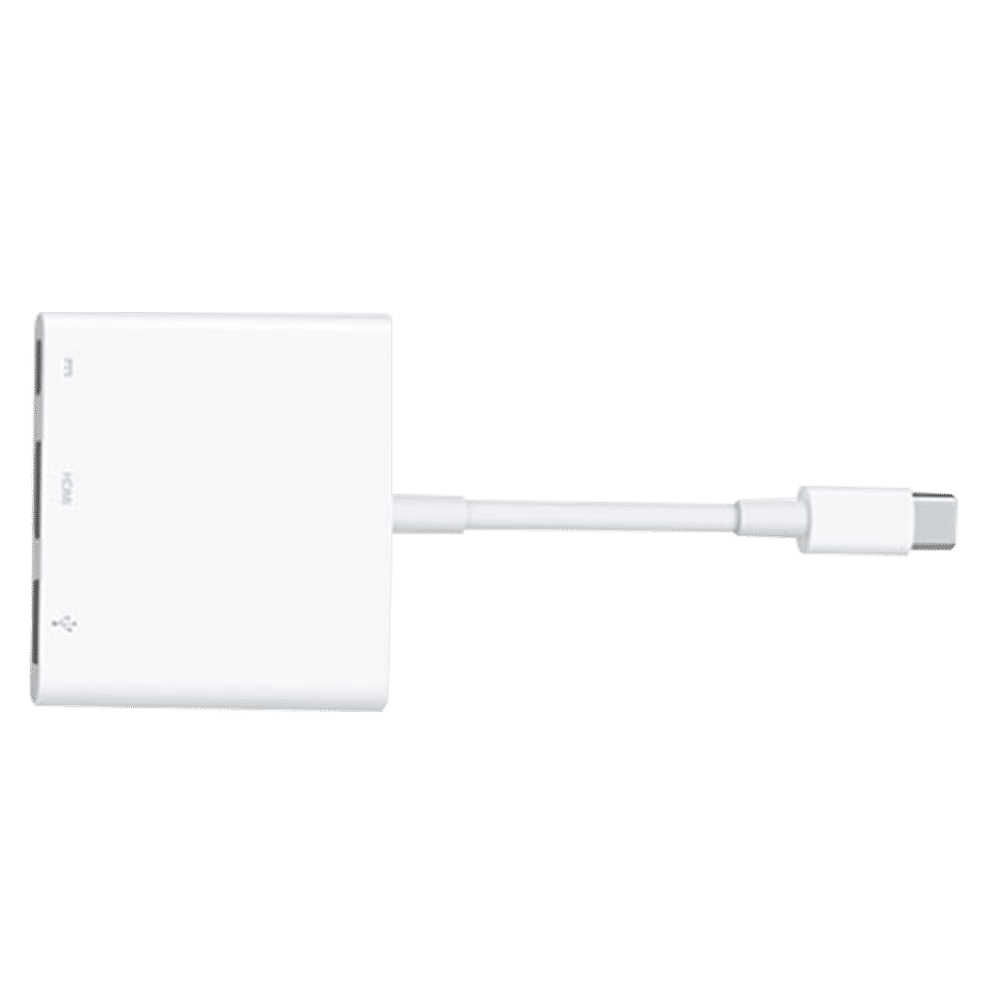 Apple USB 3.0 Type C to HDMI Type D, USB Type C, USB 2.0 Type A Multi-Port Adapter (Multiple Functionality, White)_4