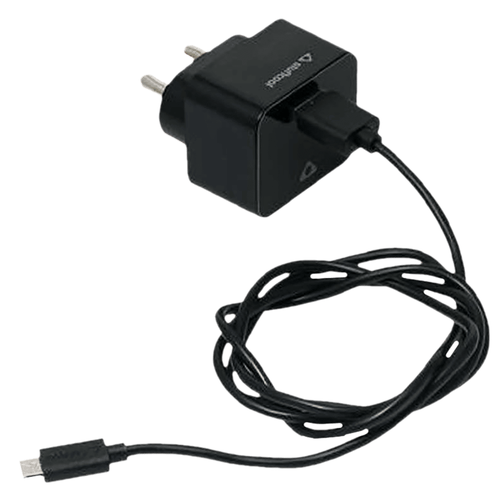 stuffcool 1 Amp Wall Charging Adapter with Micro USB Cable (HKUNOMI-BLK, Black)_4