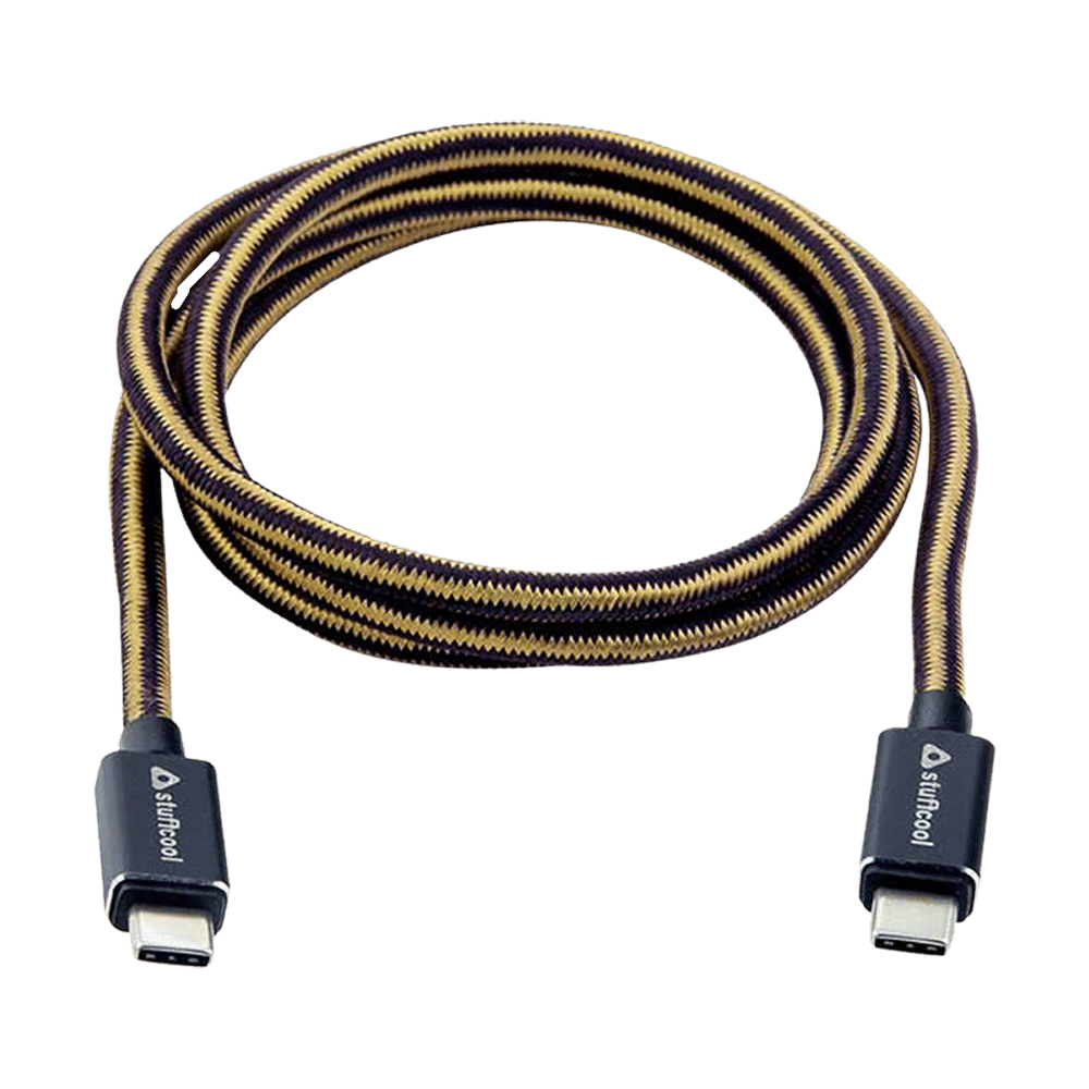 stuffcool KNIGHT-BLK Type C to Type C 3.2 Feet (1M) Cable (Colour Woven Cable, Black) stuffcool KNIGHT-BLK Type C to Type C 3.2 Feet (1M) Cable (Colour Woven Cable, Black)_9