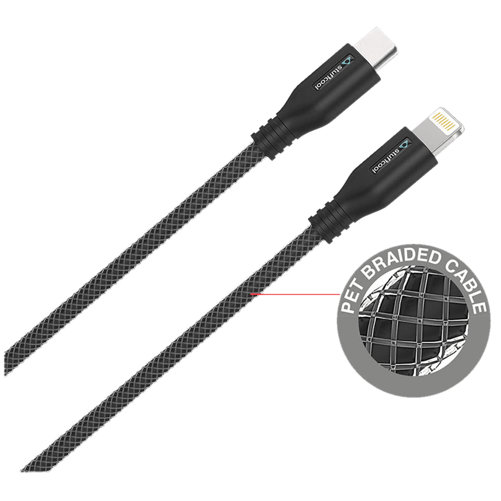 stuffcool Chief Type C to Lightning 4.9 Feet (1.5M) Cable (Compatible with iPhones, Black) stuffcool Chief Type C to Lightning 4.9 Feet (1.5M) Cable (Compatible with iPhones, Black)_5