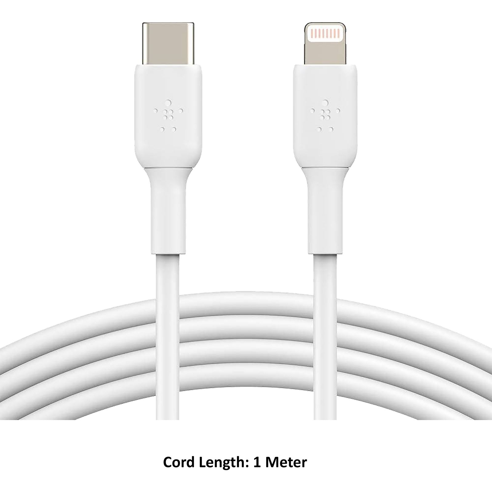 belkin BoostCharge Type C to Lightning Connector 3.3 Feet (1 M) Cable (Withstand 8000+ Bends, White) belkin BoostCharge Type C to Lightning Connector 3.3 Feet (1 M) Cable (Withstand 8000+ Bends, White)_5