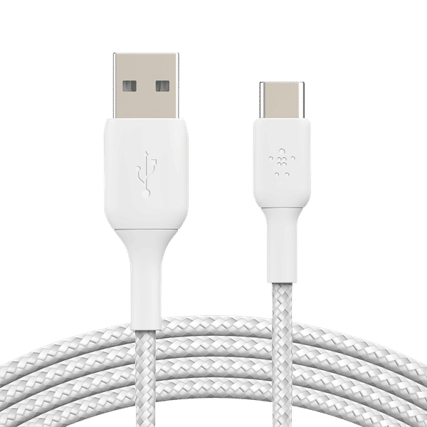 Belkin BEL Braided USB-C TO USB-A Cable 1M WHT