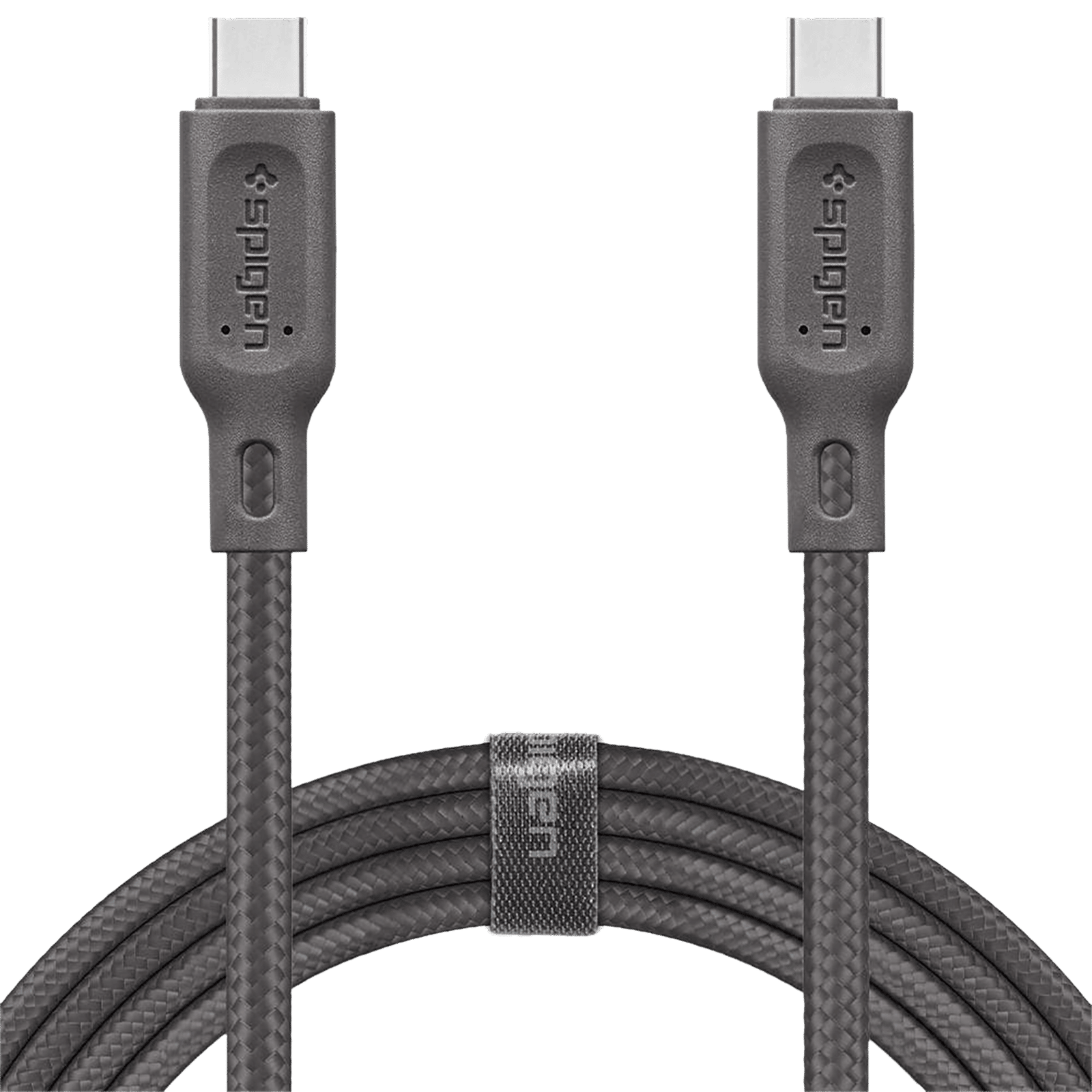 spigen Dura Sync Type C to Type C 2.9 Feet (0.9M) Cable (Fast Charging Supported, Gun Metal)_1