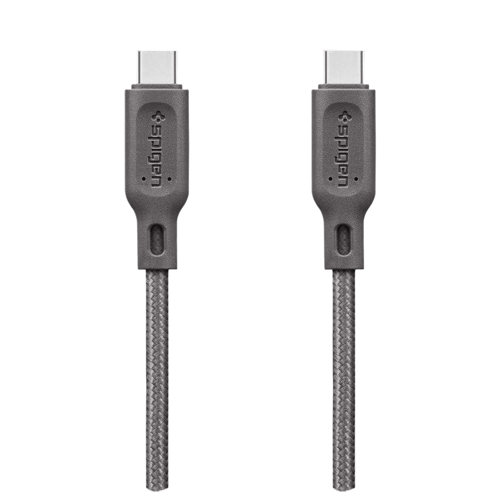 spigen Dura Sync Type C to Type C 2.9 Feet (0.9M) Cable (Fast Charging Supported, Gun Metal)_7