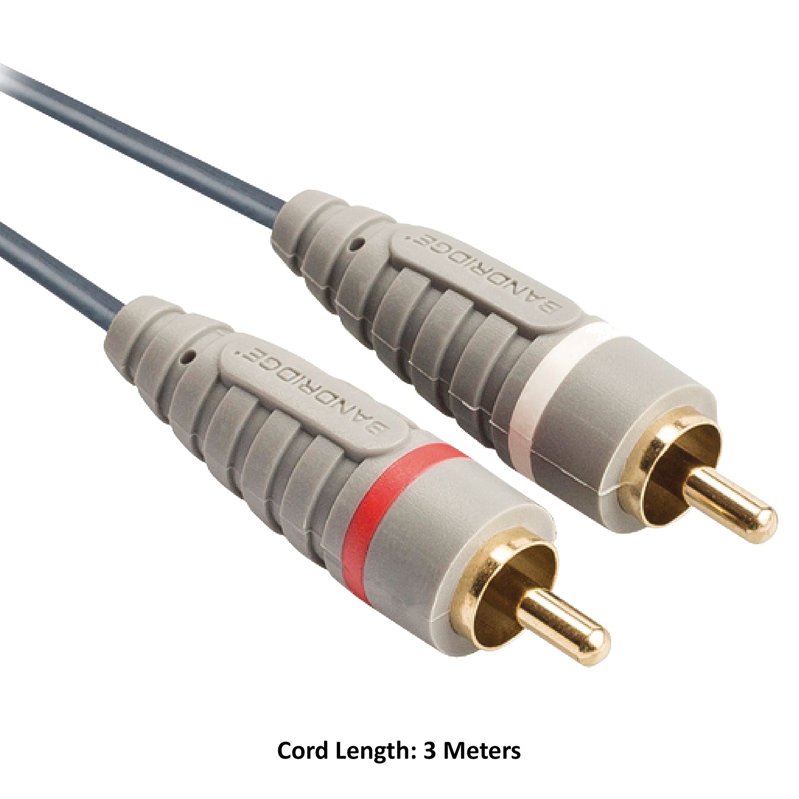Bandridge BAL4203 PVC 3 Meter RCA to RCA Audio Cable (24K Gold Plated, Blue) Bandridge BAL4203 PVC 3 Meter RCA to RCA Audio Cable (24K Gold Plated, Blue)_11