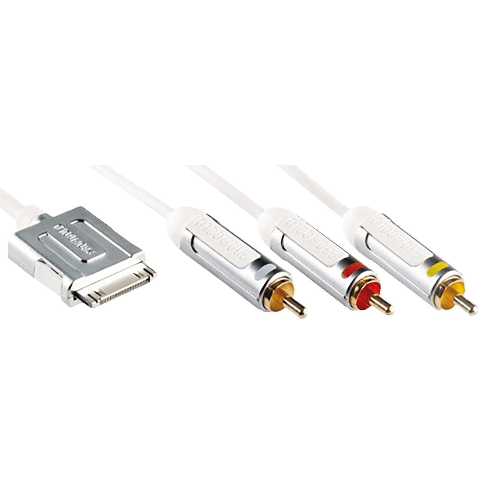 PROFIGOLD PROI2302 PVC 2 Meter Dock Connector to RCA Audio & Video AV Cable (Multiple Cable Shielding, Blue) PROFIGOLD PROI2302 PVC 2 Meter Dock Connector to RCA Audio & Video AV Cable (Multiple Cable Shielding, Blue)_1
