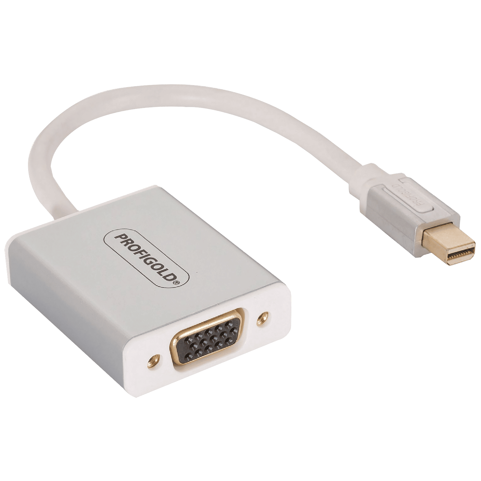 PROFIGOLD PROM201 PVC 0.2 Meter Mini DisplayPort to VGA Video Display Cable (Double Shielded Cable, White) PROFIGOLD PROM201 PVC 0.2 Meter Mini DisplayPort to VGA Video Display Cable (Double Shielded Cable, White)_3
