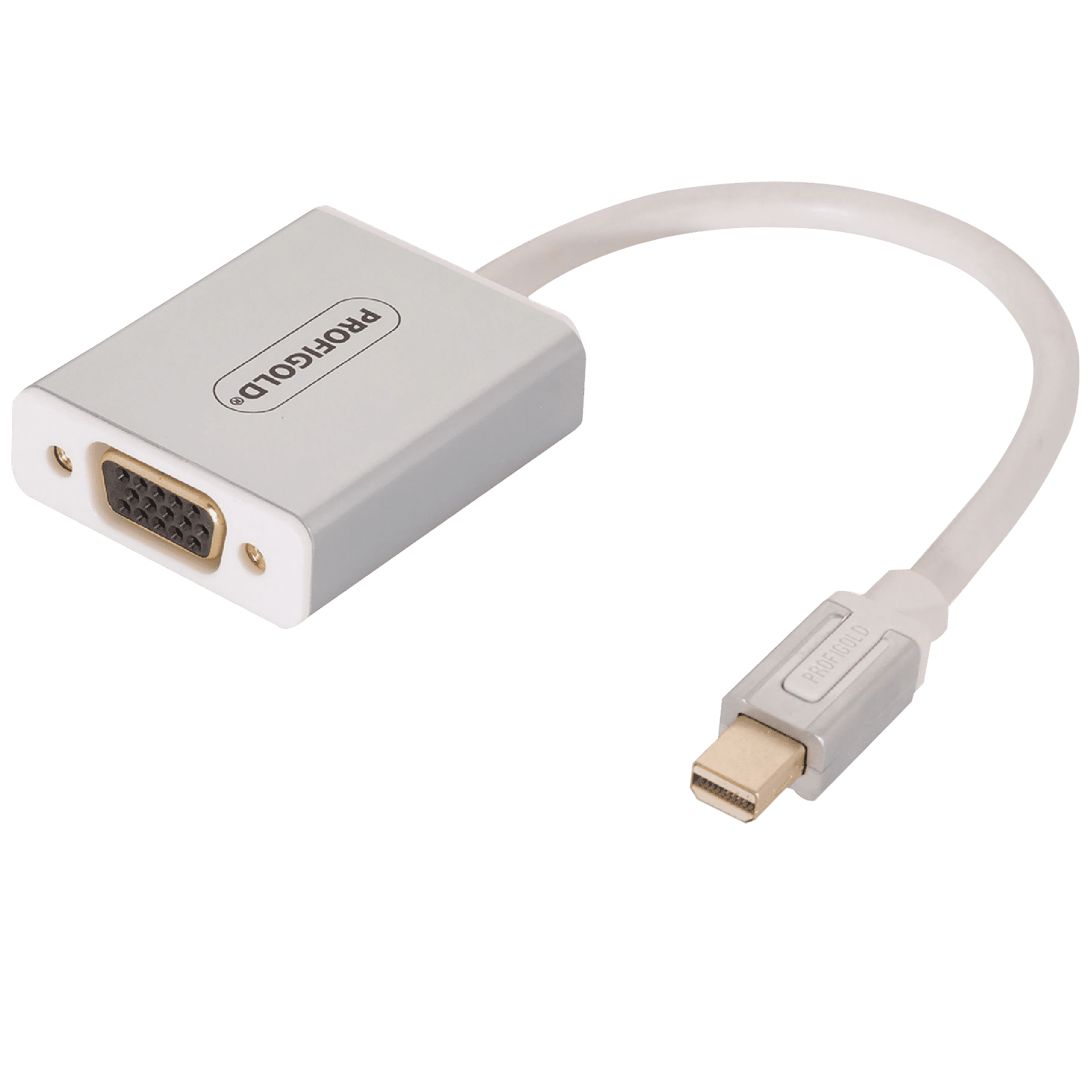 PROFIGOLD PROM201 PVC 0.2 Meter Mini DisplayPort to VGA Video Display Cable (Double Shielded Cable, White) PROFIGOLD PROM201 PVC 0.2 Meter Mini DisplayPort to VGA Video Display Cable (Double Shielded Cable, White)_4