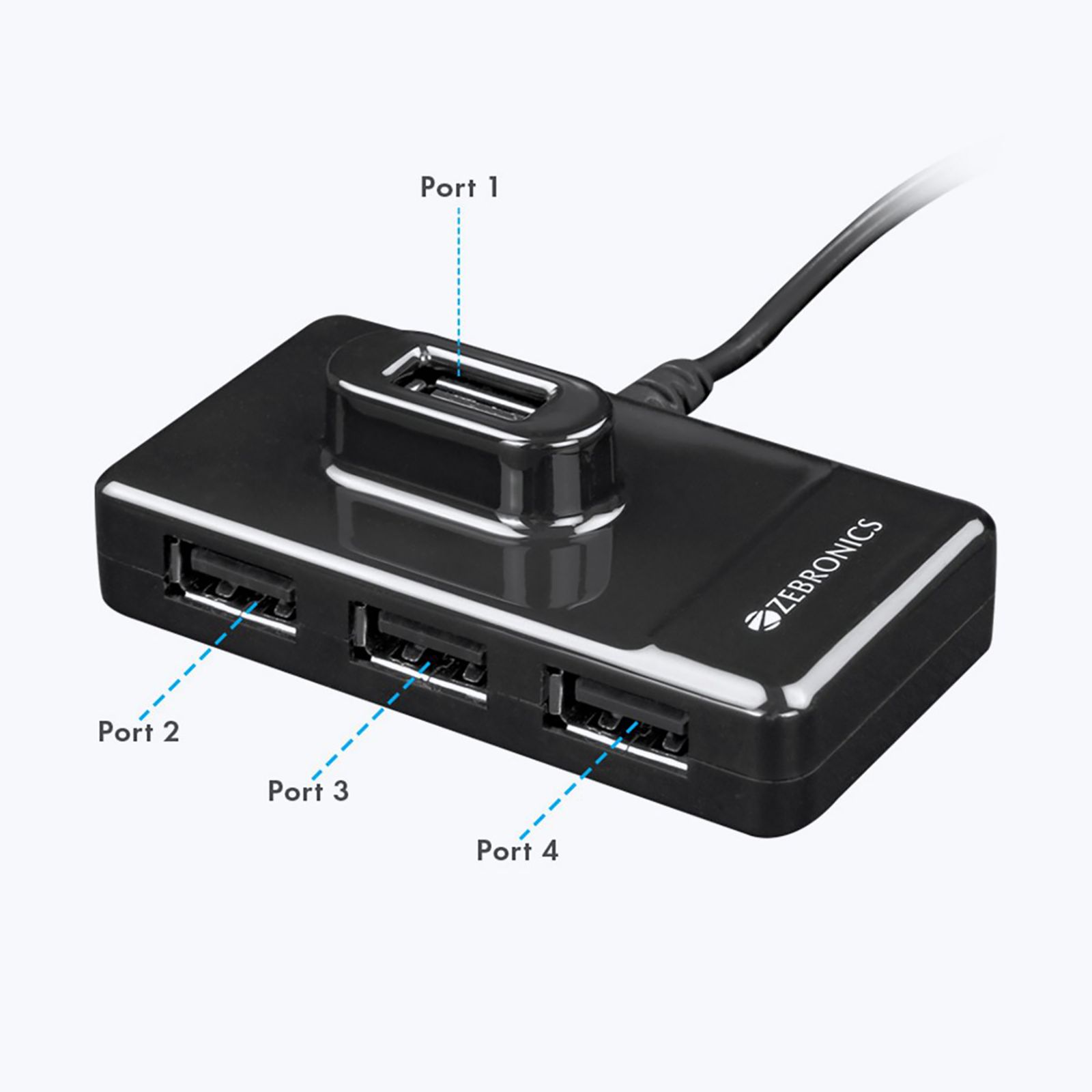 ZEBRONICS ZEB-100HB Type A to Type A 5.3 Feet (1.62M) Cable (Backward Compatible, Black) ZEBRONICS ZEB-100HB Type A to Type A 5.3 Feet (1.62M) Cable (Backward Compatible, Black)_7