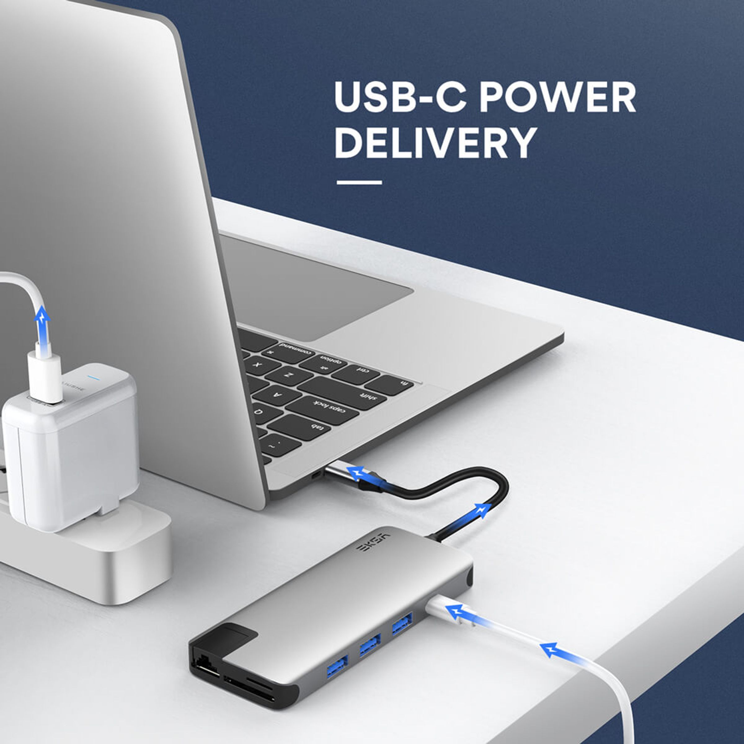 EKSA T20 USB (Type-C) to USB 3.0 Multi-Port Hub (12-in-1, Grey)_6