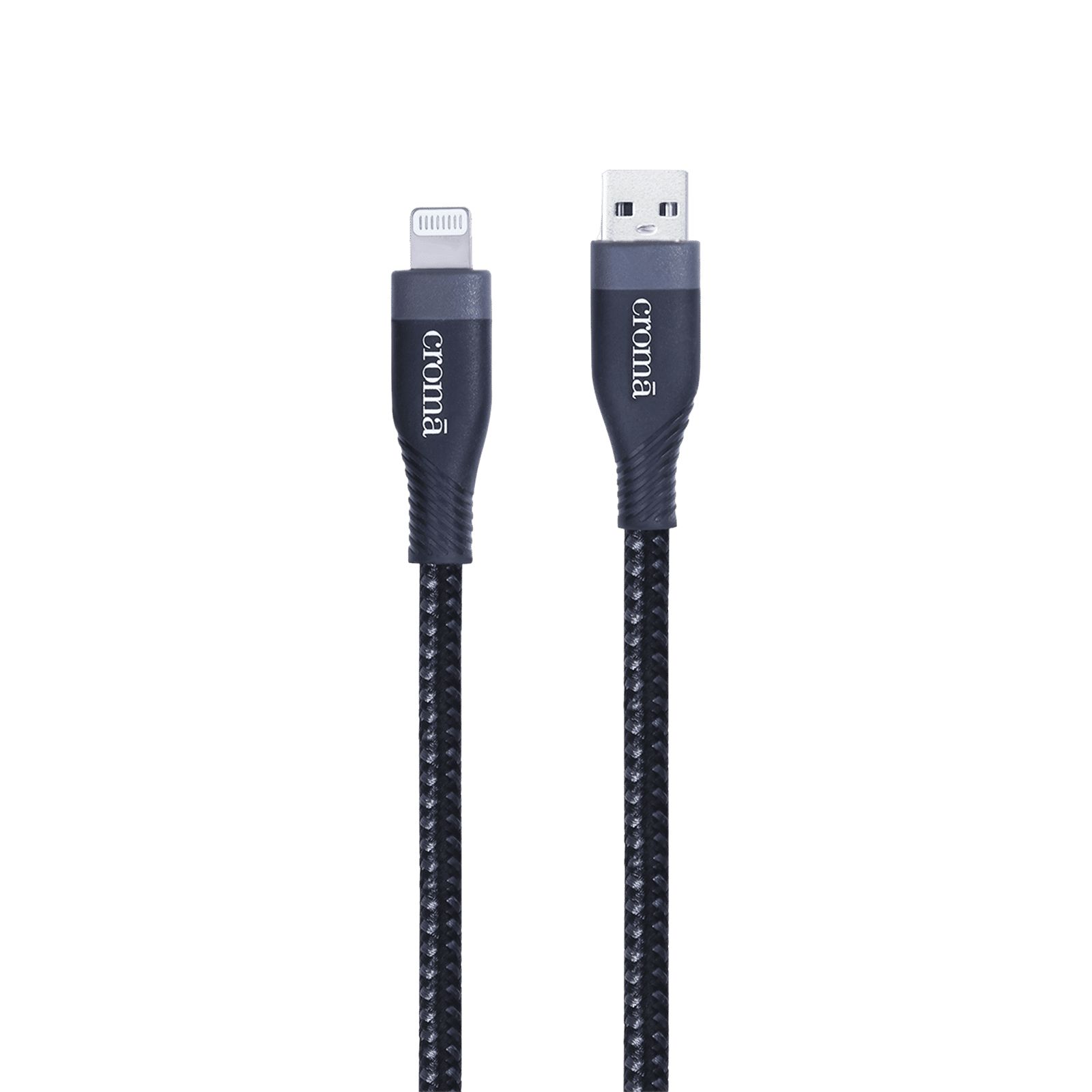Croma Type A to Lightning 3.9 Feet (1.2M) Cable (Apple Certified, Black)_7