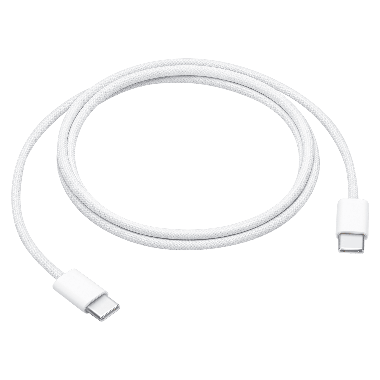 Apple MW493ZM/A Type C to Type C 3.2 Feet (1M) Charging Cable (Woven Design, White) Apple MW493ZM/A Type C to Type C 3.2 Feet (1M) Charging Cable (Woven Design, White)_1