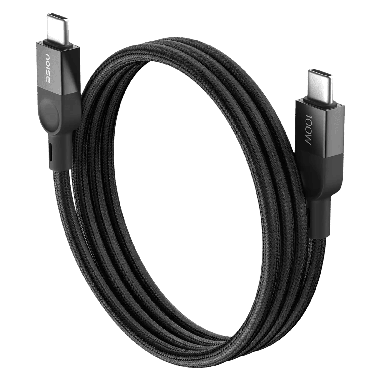 noise Power Type C to Type C 3.2 Feet (1M) Cable (Nylon Braided, Black)_1