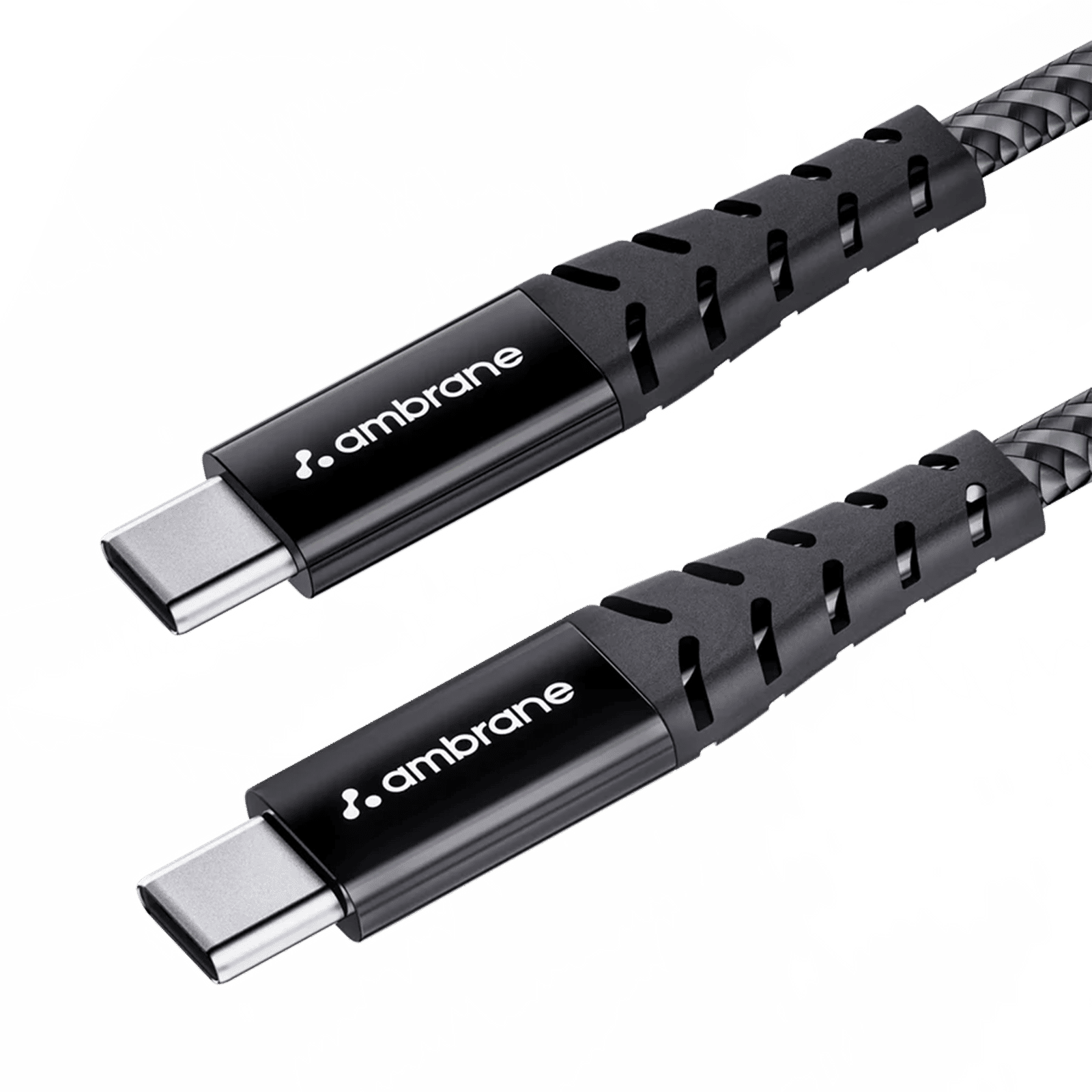 Ambrane RCTT-15 Type C to Type C 4.9 Feet (1.5M) Cable (Unbreakable, Black)_1