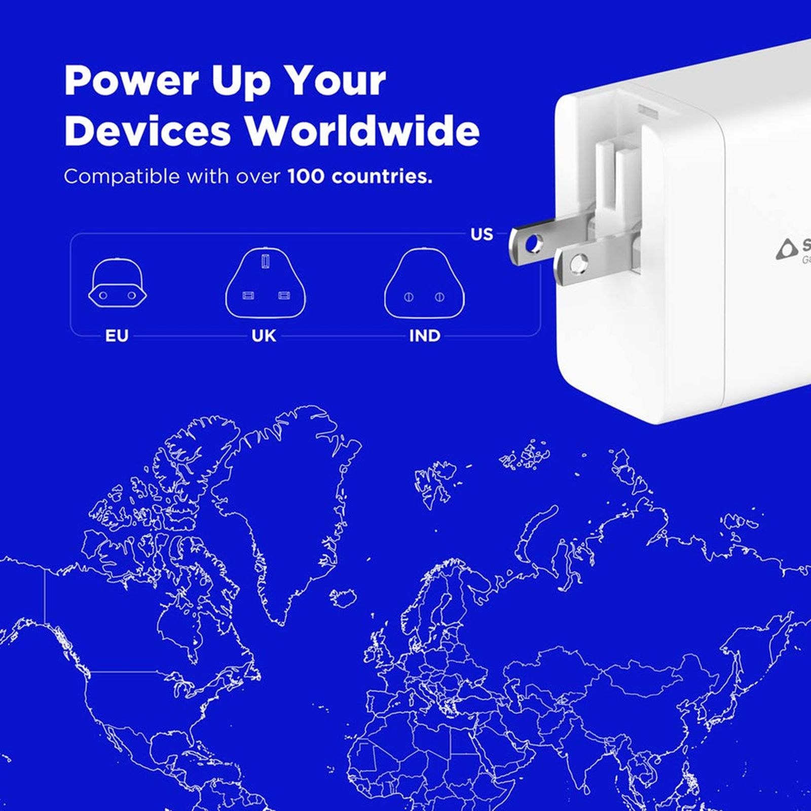 Stuffcool Nomad II 100W Type A & Type C 3-Port Fast Charger (Adapter Only, Universal Travel Compatibility, White) Stuffcool Nomad II 100W Type A & Type C 3-Port Fast Charger (Adapter Only, Universal Travel Compatibility, White)_11