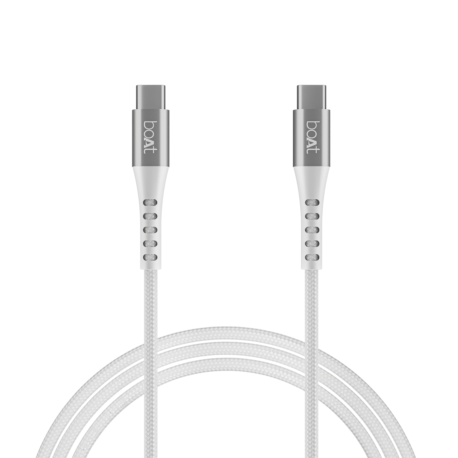 boAt C600 Type C to Type C 4.92 Feet (1.5 M) Cable (Nylon Braided, White)_3