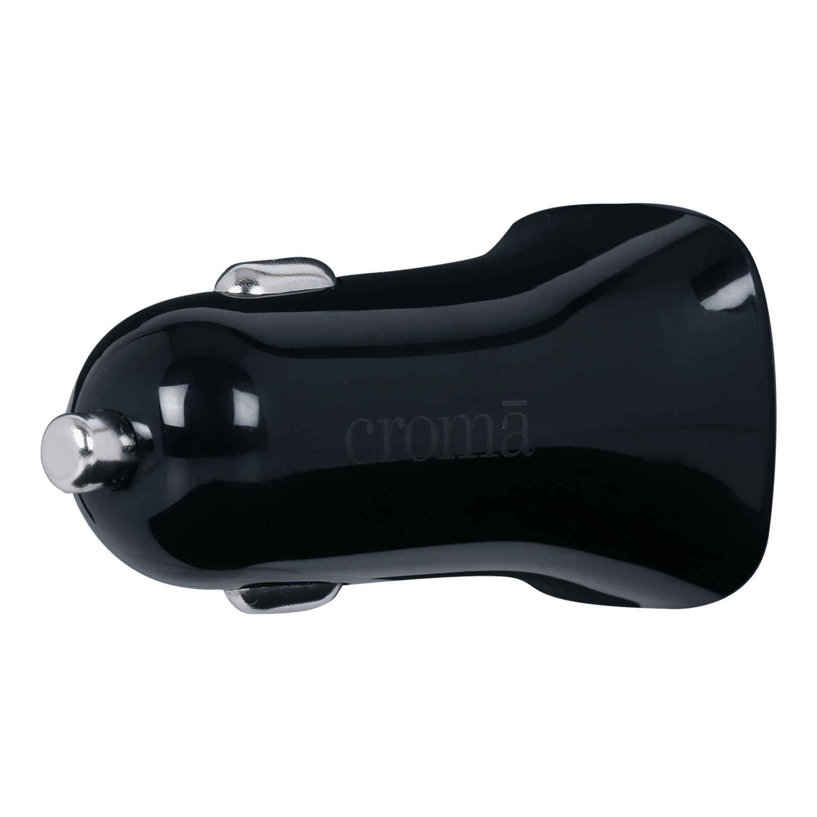 Croma 12 Watts 2 USB Ports Car Charging Adapter (Overcharging Protection, Black)_4